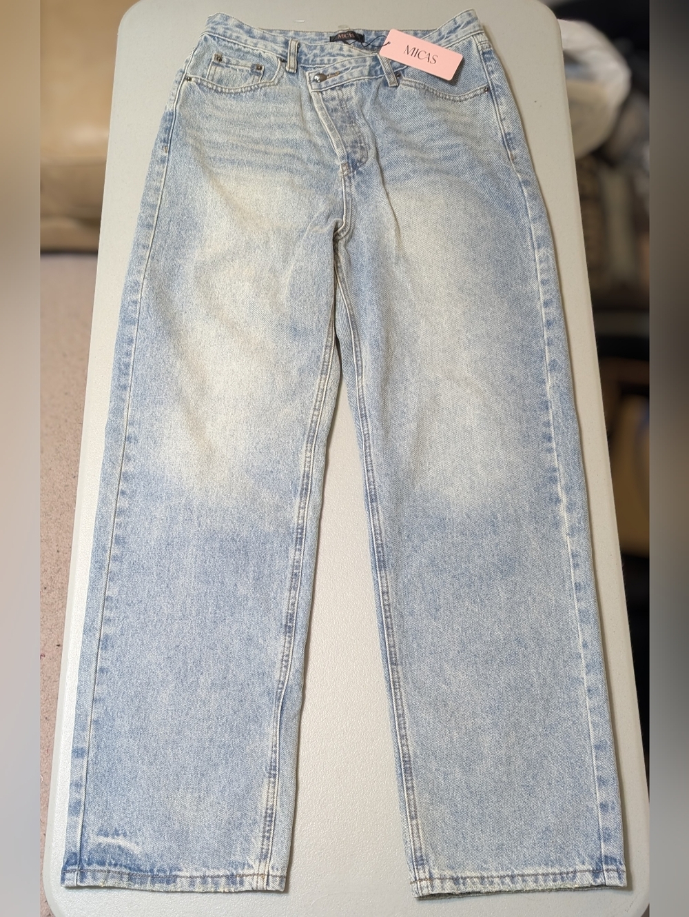 NWT Micas crossover button fly jeans, medium - Picture 4 of 9